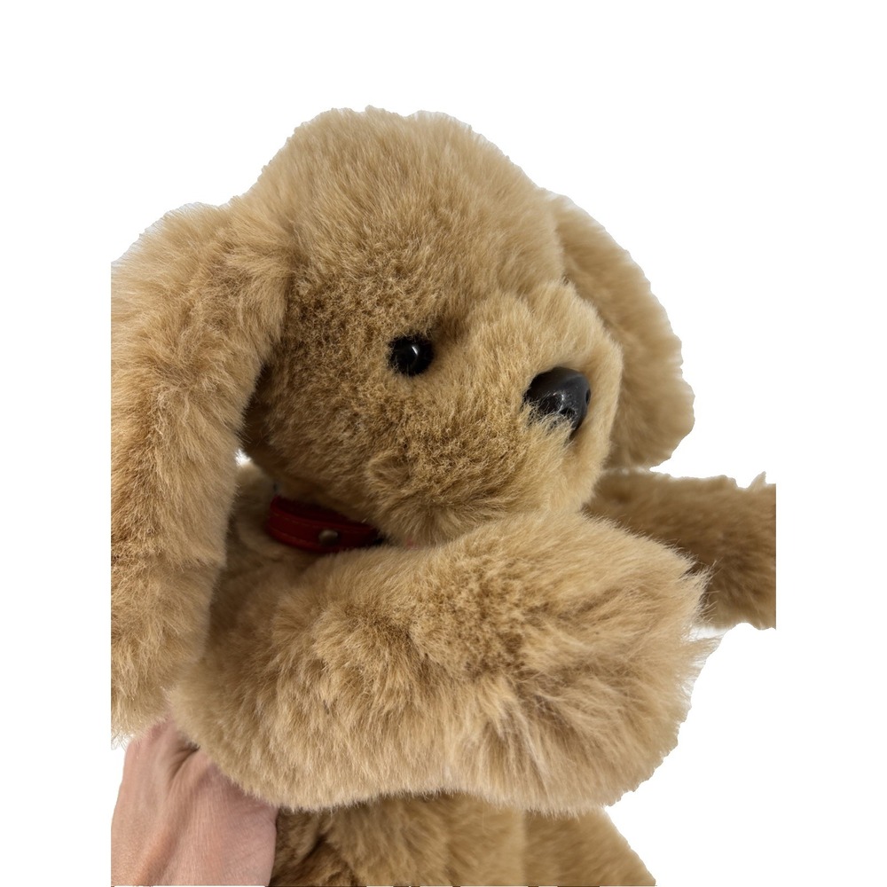 Vintage Gund Muttsy Plush Dog Puppy 19" Tan Suede Paws Stuffed Animal Collar - Picture 4 of 12